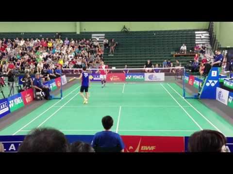 Us open badminton campionship 2016 Lee hyunil vs Tsuneyama 1st