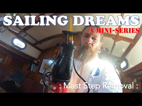 Cutting Out the Failed Mast Step of a Panda 40 in Seattle, Washington