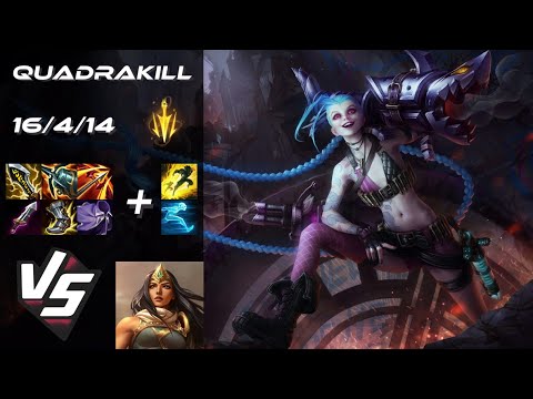BOTTOM Jinx vs Sivir [QUADRAKILL] - EU Grandmaster Patch 14.6