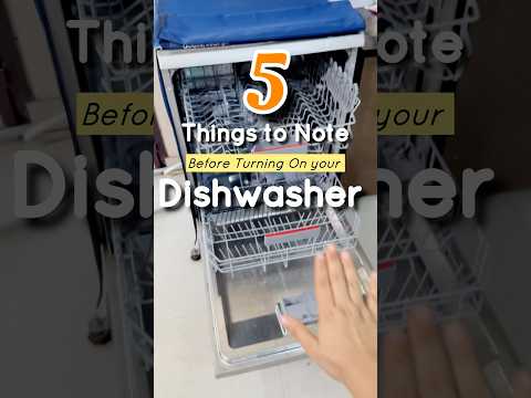 5 Things to Know Before Using Your Dishwasher🙂#dishwasher #mustwatch #indiankitchen #bosch #shorts