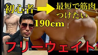 [最短] 筋トレ初心者がデカくなるにはフリーウェイト一択な理由　DE-190