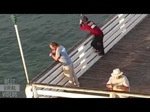 Fisherman catches Drone with perfect cast