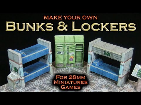 Épisode 79 : Bunks & Lockers de science-fiction (terrain miniature)