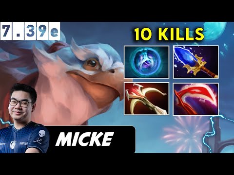 Micke Kez Safelane 10 Kills - Dota 2 Patch 7.39e Pro player Full Gameplay
