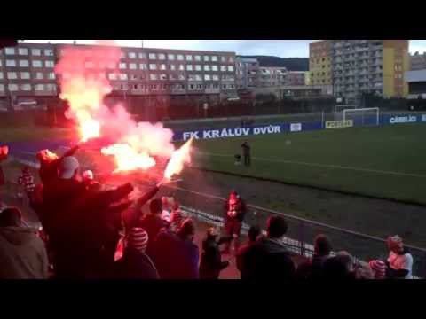 FK Králův Dvůr - FK Viktoria Žižkov pyro