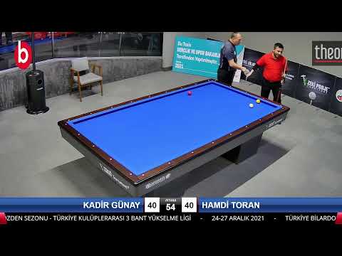 KADİR GÜNAY & HAMDİ TORAN Bilardo Maçı - 2021 YÜKSELME LİGİ-FİNAL