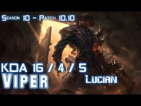 Viper LUCIAN vs SYNDRA Mid - Patch 10.10 KR Ranked