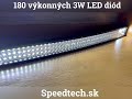 LED rampa - combo prehnutá 180x3W LED / 10-30V / 48600lm / ECE R10 (1065x77x110mm) - Video Youtube