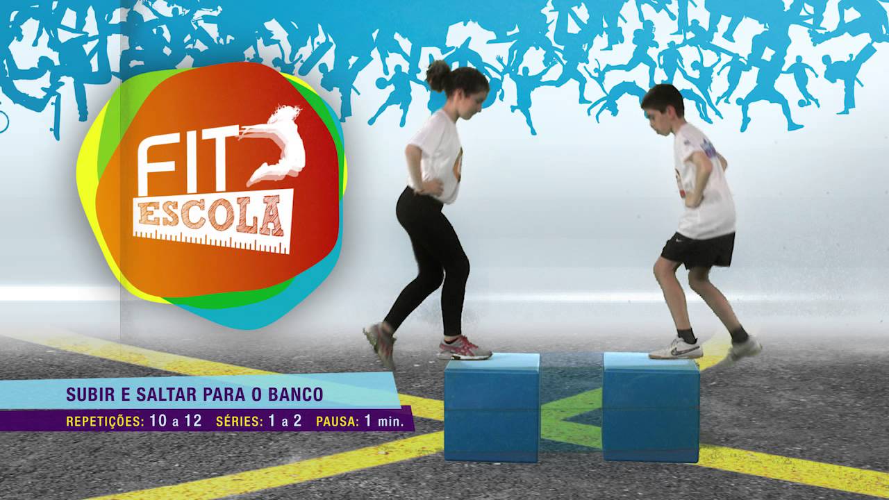 Subir e saltar para o banco