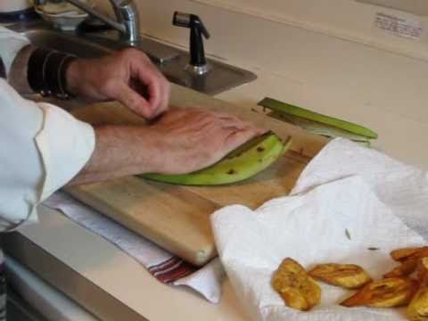 Cooking with Oswald Rivera :Tostones, Fried Green Plantains