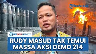 Gubernur Rudy Masud Tak Juga Temui Massa hingga Aksi Demo 214 Kaltim Dibubarkan Polisi
