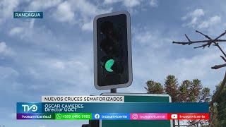 Nuevos cruces semaforizados en Rancagua reducen en un 23% los tiempos de traslado
