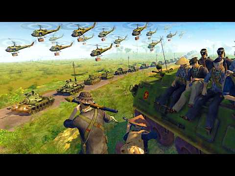 Viet Cong Army Ambush VS 3,000 USMC TROOP TRANSPORT CONVOY!? - Men of War: Vietnam War Mod