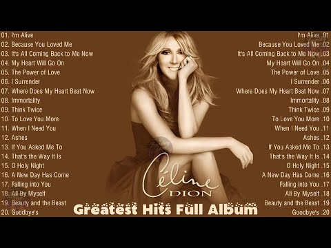 Celine Dion Greatest Hits - The Best of Her Timeless Classics || I'm Alive, The Power of Love #l55