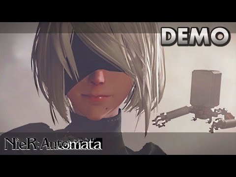 NIER AUTOMATA · Demo "120161128" Gameplay Playthrough [HARD] | PS4 Pro (60fps)