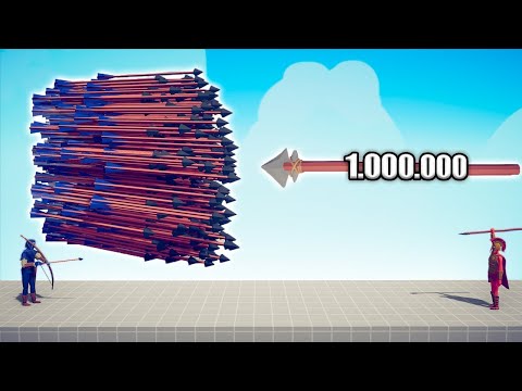 1.000.000 DAMAGE SPEAR THROWER vs EVERY GOD - TABS | Totally Accurate Battle Simulator 2023