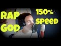 "Rap God" Fast Rap - Trying 150% Speed "cover ...