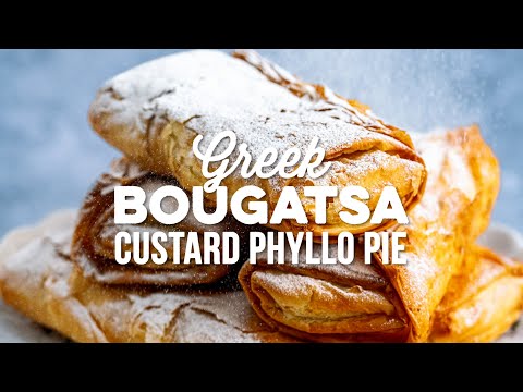 Bougatsa (Μπουγάτσα) – Greek Custard Phyllo Pie in your Air Fryer! | Supergolden Bakes