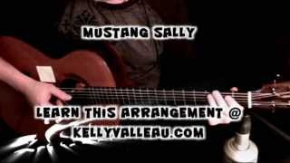 Kelly Valleau - Mustang Sally (Wilson Pickett) - Fingerstyle Guitar