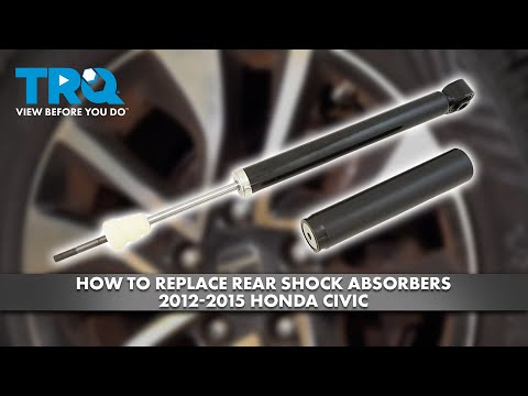 How to Replace Rear Shock Absorbers 2012-2015 Honda Civic