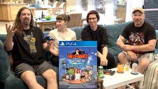 Let's Play WORMS on PS4 - Four Players on the Couch