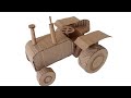 How Can You Make Simple And Beautiful Tractor With Cardboard Boxes