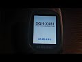 Samsung SGH X481 2004 Startup Shutdown 1