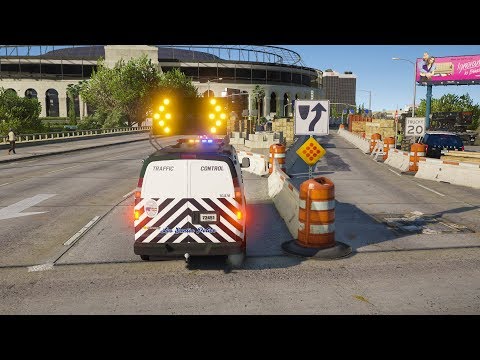 LSPDFR - Day 679 - Construction zone traffic control