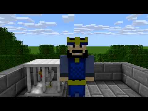Monster School   Clash Royale Blue King Legendary Deck   Minecraft Animation