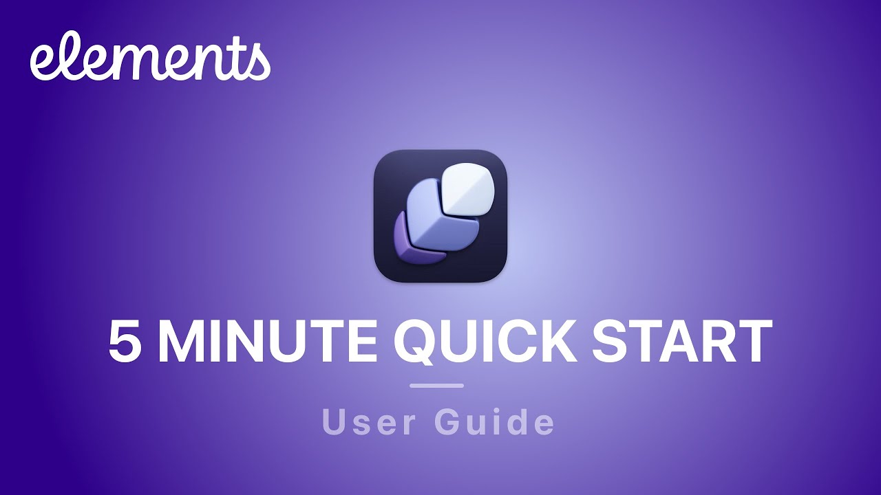 Elements Quick Start Guide: Build a Website on your Mac