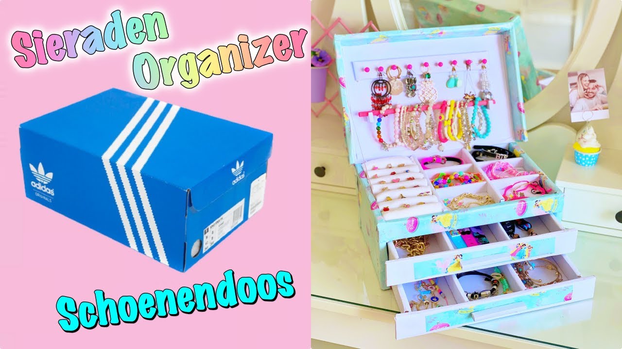 DIY - Hoe maak je een sieradenorganizer met afgedankte schoenendoos