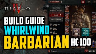 Diablo 4 Whirlwind Dust Devils Barbarian Build Guide HC 100