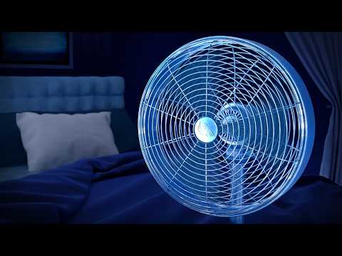 Fan White Noise for Peaceful Nights & Sleep | 10-Hour Black Screen
