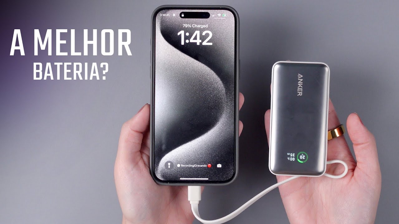 MELHOR POWER BANK para o iPhone? Anker Nano 10.000mAh