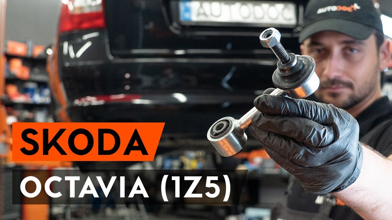 Hátsó stabilizátor rúd-csere Skoda Octavia 1Z5 gépkocsin – Útmutató