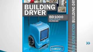 Dri-Eaz BD1000 Building Dryer Dehumidifier video thumbnail