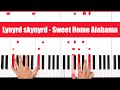 Sweet Home Alabama Lynyrd Skynyrd Piano Tutorial Easy Chords