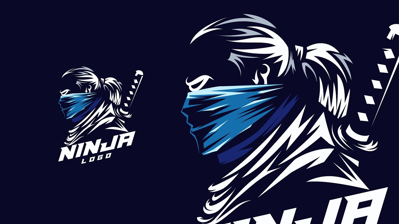 Illustrator Tutorials | Ninja Logo Mascot logo, esport gaming logo, twitch, stock vector