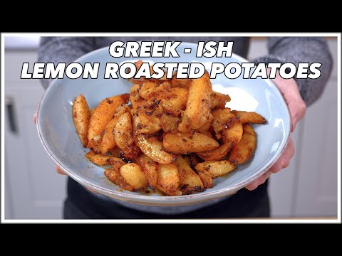 Greek (not really Greek) Lemon Roasted Potatoes Recipe