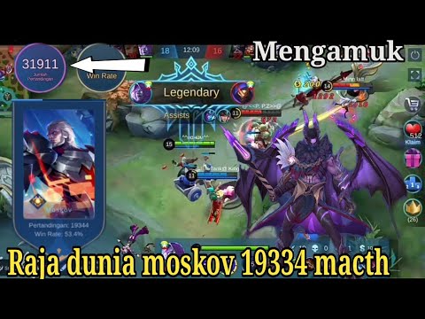 19000 MACTH MOSKOV RAJA MARKSMAN MENGAMUK ^^иαнυм^^ GAMEPLAY MOBILE LEGENDS