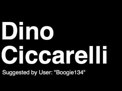 How to Pronounce Dino Ciccarelli Minnesota North Stars NHL Hockey Player Runforthecube