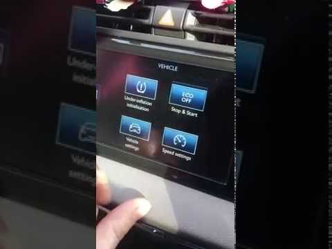 Citroen C4 Picasso New Shape Tyre Pressure Monitor Reset