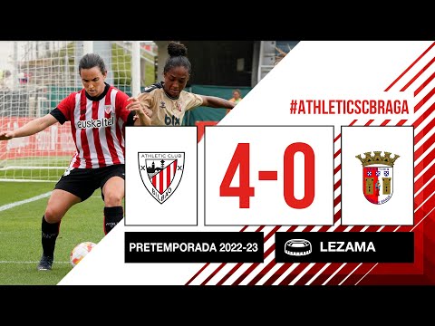 Imagen de portada del video RESUMEN - LABURPENA | Athletic Club 4-0 SC Braga | Amistosos 2022/23 Lagunartekoak