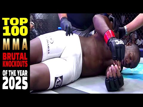 TOP 100 MMA BRUTAL KNOCKOUTS From 2025🏆