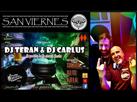 DJ Teran & DJ Carlus en San Viernes. 03 marzo 2023. sesion Actual /90s. màs presentaciòn nuevo disco