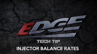 Injector Balance Rates