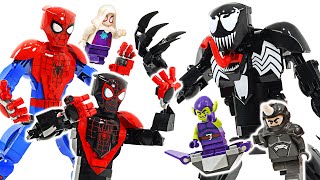 Lego Marvel Giant Spider-Man VS Giant Venom Showdown! | DuDuPopTOY
