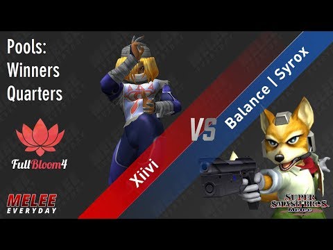 Full Bloom 4 - Xiivi (Sheik) vs. Balance | Syrox (Fox) - SSBM - Singles Pools - WQ