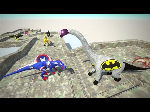 DEATH CLIMB MOUNTAIN vs SUPERMAN SPINOSAURUS TEAM - ARBS6