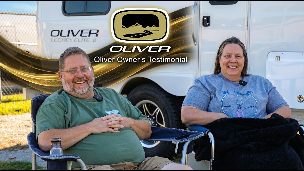 Jim and Sheri Moon owner testimonial for Oliver Legacy Elite II travel trailer